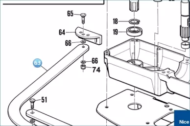 Arm curved HYPPO (PMD0655.46103)