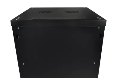 Armadio RACK 19'' 12U 450mm nero con porta in vetro per il montaggio