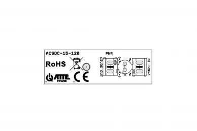 ATTE ACSDC-15-120 Spannungsreduzierender Wechselrichter 24VAC/12VDC