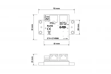 ATTE ETH-ETH500-SET Prolongateur de portée LAN+PoE