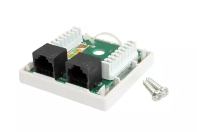 Aufputz-Doppel-Ethernet-Buchse
