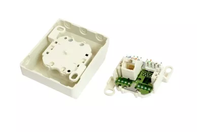 Aufputz-Ethernet-Buchse 1xRJ45 (5 Stück)