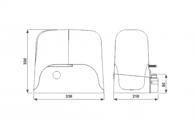 AVO ALO 724 PRO Kit per cancelli scorrevoli fino a 700 kg con interfaccia per il controllo tramite app