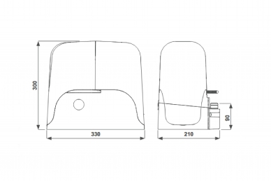 AVO ALO 724 PRO Set for sliding gates up to 700 kg with an interface for control via an app