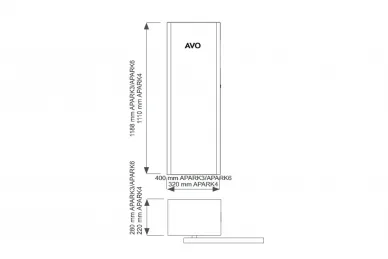AVO APARK 324 FAST Central barrier unit for 3m arm