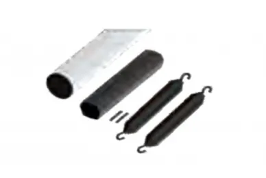 AVo ASTL8 Verzinkter Aluminiumarme 8 m + Verbindung + 2 Federn für Schranke APARK6