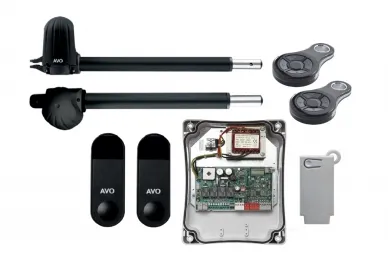 AVO ATEL 324 Kit de deux actionneurs 24 V pour portails battants de 3 m avec interface pour commande via application