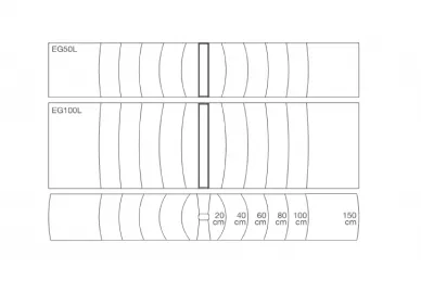 AVO EG50L Column, height 50 cm, with built-in LED lighting