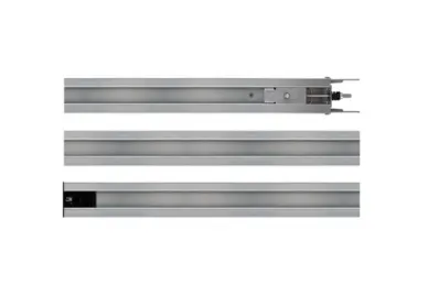 AVO RAB3A3X1 Dreiteilige Stahlschiene mit Leiste 3,1 m (3 x 1,03 m)