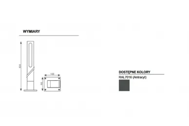 AVO STIKUD LED-Gartenbeleuchtung, Version UP, Farbe RAL7016