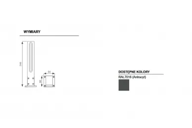 AVO STIKVD LED-Gartenbeleuchtung, Farbe RAL7016