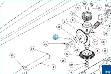 Bearing TOONA7024 (PMCU17.4630)