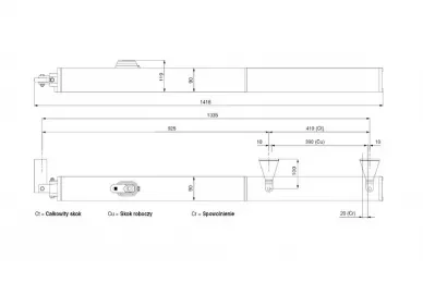BFT 2600516 Siłownik hydrauliczny do bram skrzydłowych P7