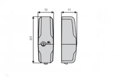 BFT 2600520 Apriporta verticale da 24 V, trasformatore incluso