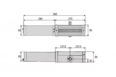 BFT 2601412 Hydraulic drive for industrial folding doors FORB