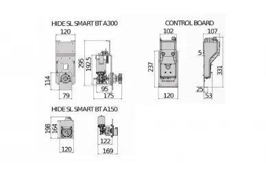 BFT 2601466 Siłownik do bram przesuwnych HIDE SL SMART BT A300