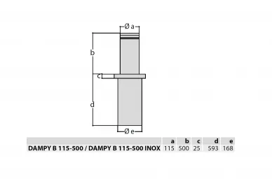 BFT 2605562 DAMPY B 115/500 I Barriera a gas