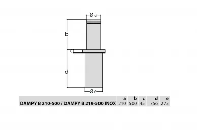 BFT 2605567 DAMPY B 219/500 LI Barriera a gas