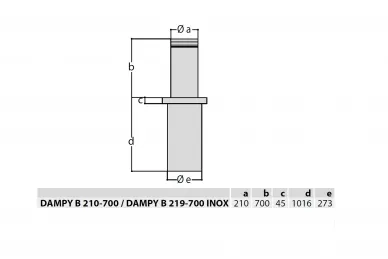 BFT 2605572 DAMPY B 219/700 LI Barrière à gaz