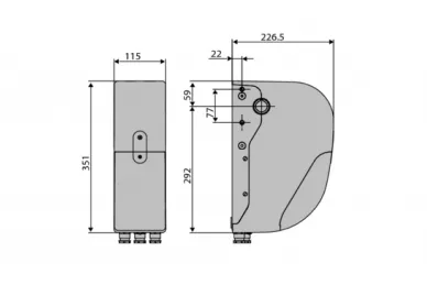 BFT 2611637 ARGO BT A20 sectional garage door drive