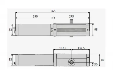 BFT 2611710 Hydraulic drive for industrial folding doors FORB R