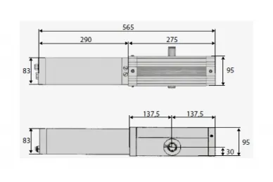 BFT 2611715 Hydraulic drive for industrial folding doors FORB E