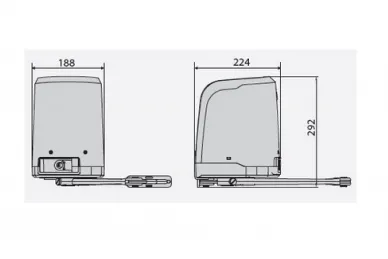 BFT 2611893 Zestaw automatyki do bram skrzydłowych VIRGO SMART BT A 20 KIT