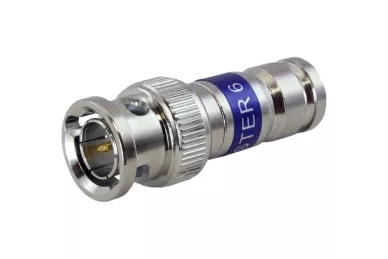 BNC plug for RG-6 cable - compression connector