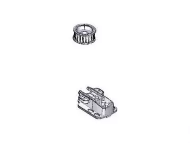 CAME 119RIE186 V6000 - terminal+belt guide pulley