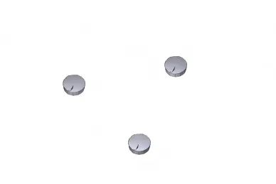 Came 119RIT049 Chrome arm plugs Ø40, 9 pcs
