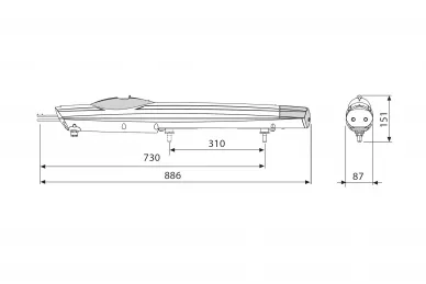 Came A1824 24V Flügelantrieb für 1.8m/200kg