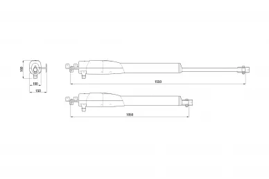 Came ATS50DGS Actionneur à vantail 24V pour 5m/1000kg