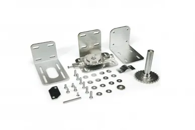 Came C004 Wał z zębatką Z26, system dociskania łańcucha, uchwyty zawiasowe oraz wsporniki do mocowania