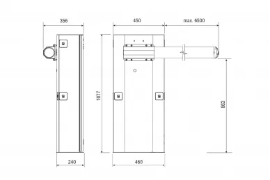 Came G6500 Barriera elettromeccanica fino a 6,5 m