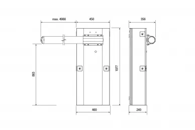 Came GARD G5000 - MCBF 1M CYKLI Set avec bras de 5m