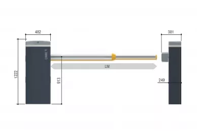 Came GGT80AX4 Barrière électromécanique jusqu'à 7,8 m