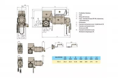 Came PL0135 SE 9 EURO (BEZ SKS-OSE) Kit