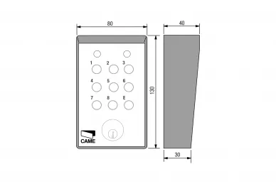 Came S5000 Externes Tastenfeld, hintergrundbeleuchtet
