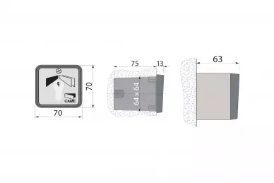 Came SET-I Interner Schlüsselschalter