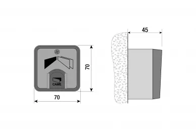 Came SET-J Externer Schlüsselschalter mit Klappe