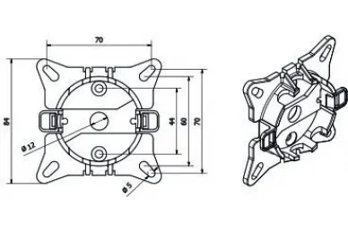 Came YM0163 Quick release bracket 70x70mm