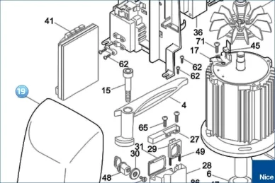 Cover, actuator RUN (PPD1249.4540)