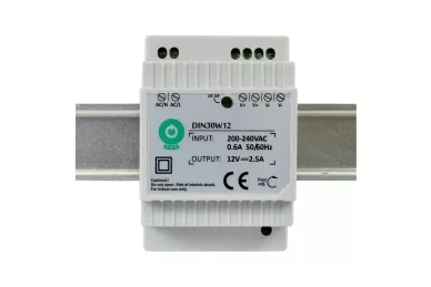 DIN30W12 Zasilacz DC 12V 2.5A na szynę DIN