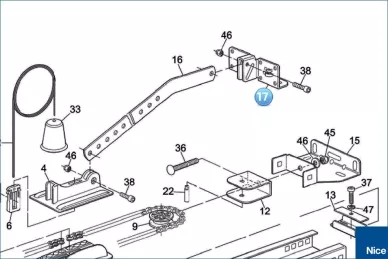 Door bracket SPIN/SPIDER/SHEL (PMD0554.4610)