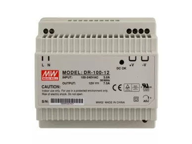 DR-100-12 DR 12V/90W/7,5A DIN rail power supply