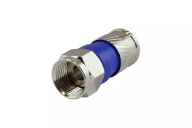 F-Platinstecker am TRISET-Kabel - Kompressionsstecker