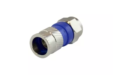 F-Platinstecker am TRISET-Kabel - Kompressionsstecker