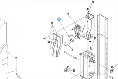 FAAC 00058P2015 Przycisk