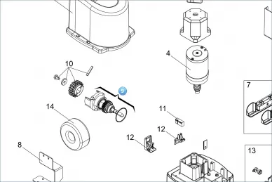 FAAC 00058P2105 Slow shaft euro series