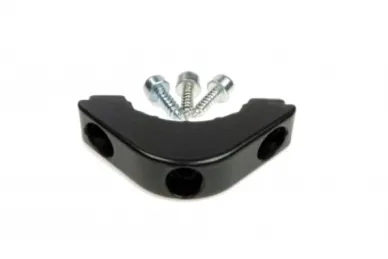 FAAC 00058P2149 Tube arm mounting clamp, 412/414 actuator (gloss, 2 pcs.)